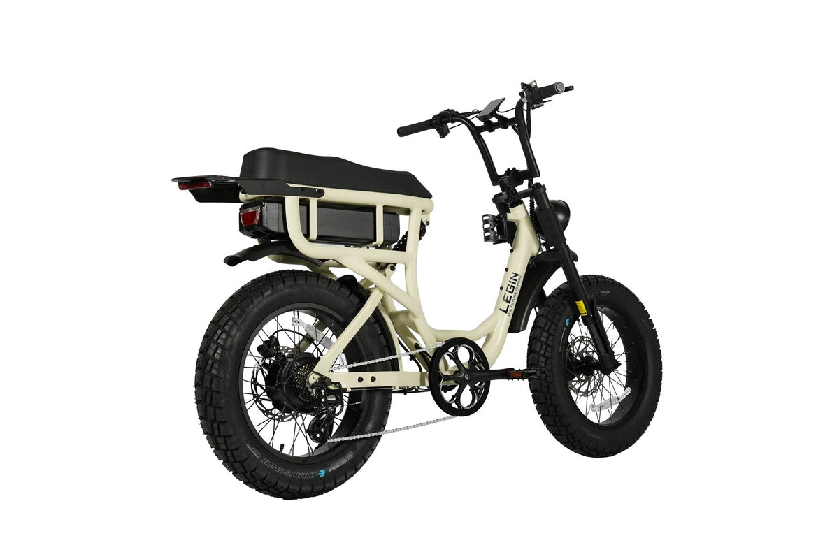 Legin Mach 1 Off-Road fat-tyre electric bike in Pastel Cream Matte